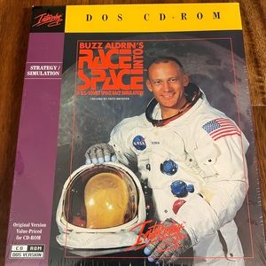 Buzz Aldrin’s Race Into Space DOS CD-ROM Simulation Strategy Computer Game 1992